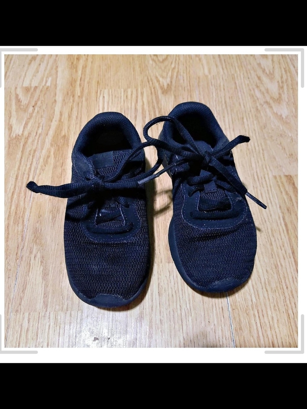 Kids Nikes Black Athletic Sneakers - Comfortable Everyday Shoes